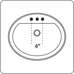 KOHLER K-45100-4-BN Alteo Bathroom Sink, One Size, Vibrant Brushed Nickel