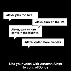 Sonos Beam - Smart TV Sound Bar with Amazon Alexa Built-in - Black