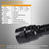 Underwater Flashlight, VOLADOR 3 CREE XPL LED 3100lm Professional Rechargeable Diving Light, Waterproof Dive Lamp for Scuba Night Dive with Battery and Charger