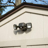 Mr. Beams MB3000 High Performance Wireless Battery Powered Motion Sensing Led Dual Head Security Spotlight, 500 Lumens, Brown, 4 Pack