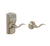 Schlage FE575 CAM 619 ACC Camelot Keypad Entry with Auto-Lock and Accent Levers, Satin Nickel