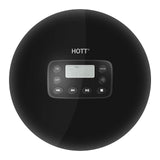 Portable Rechargeable CD Player for Car, HOTT Compact Discman CD Player Walkman MP3 Music CD Player with Earbuds, LCD Display, USB Cable, Electronic Skip Protection and Anti-Shock Function - Black