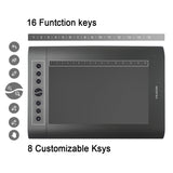 Huion H610PRO Graphics Drawing Pen Tablet with 8192 Pressure Sensitivity- H610PRONEW