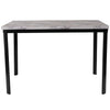 Flash Furniture Avalon 30'' x 45.75'' Dining Table in Distressed Slate Finish