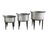 Creative Co-op Silver Metal Buckets/Planters (Set of 3 Sizes)