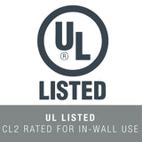 Mediabridge Pure Copper Cat6 Cable (1000 Feet, Blue) - 10Gbps Ethernet, Solid, in-Wall Rated, w/Premium Snagless Pull-Out Box - (Part# C6-1000-BLU)