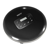 Portable Rechargeable CD Player for Car, HOTT Compact Discman CD Player Walkman MP3 Music CD Player with Earbuds, LCD Display, USB Cable, Electronic Skip Protection and Anti-Shock Function - Black
