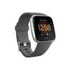 Fitbit Versa Lite Smartwatch, Charcoal/Silver Aluminum, One Size (S & L Bands Included)