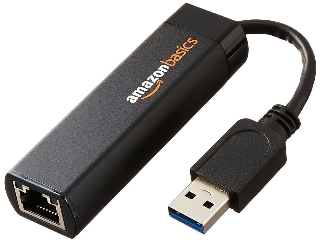 AmazonBasics USB 3.0 to 10/100/1000 Gigabit Ethernet Internet Adapter, 10-Pack