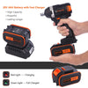 Cordless Impact Wrench 1/2 Inch - GOXAWEE 20V Electric Impact Gun (4Ah Battery, 300Nm, Brushless, 1/2 & 1/4 Inch Quick Chuck, 2-Speed, Tool Bag) - High Torque Impact Driver Kit for Home & DIY Project