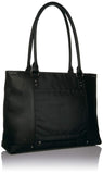 Solo Jay 15.6 inch Vintage Leather Laptop Ladies Tote Bag, Black