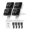 Zmodo Wireless Two-Way Audio Home Security Camera (4 Pack) Smart HD WiFi with Night Vision