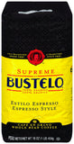 Supreme By Cafe Bustelo, Espresso Style Coffee, Whole Bean, 16 Ounce (Pack of 8)