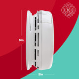 First Alert BRK SC7010BV-12 Hardwired Talking Photoelectric Smoke and Carbon Monoxide (CO) Detector, 12 Pack