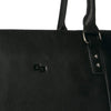 Solo Jay 15.6 inch Vintage Leather Laptop Ladies Tote Bag, Black