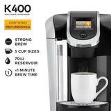 Keurig K400 Coffee Maker, One Size, Black (Renewed)