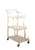 Bloomingville Wood & Metal 3-Tier Bar Cart with Caster Wheels, Gold