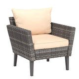 AmazonBasics 3 Piece Patio PE Rattan Wicker Conversation set