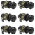 Probrico Passage Door Knob Handles Interior Hall/Closet Keyless Locksets Oil Rubbed Bronze 6 Pack