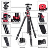 Neewer Camera Tripod Monopod with Rotatable Center Column for Panoramic Shooting - Aluminum Alloy 75 inches/191 Centimeters, 360 Degree Ball Head for DSLR Camera Video Camcorder up to 26.5 pounds