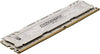 Ballistix Sport LT 32GB Kit (8GBx4) DDR4 2666 MT/s (PC4-21300) CL16 DR x8 DIMM 288-Pin - BLS4K8G4D26BFSC (White)