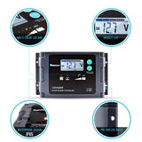 Renogy 100 Watt Eclipse Monocrystalline Charge 20A Voyager Waterproof Controller, 100W-Waterproof, Solar Suitcase
