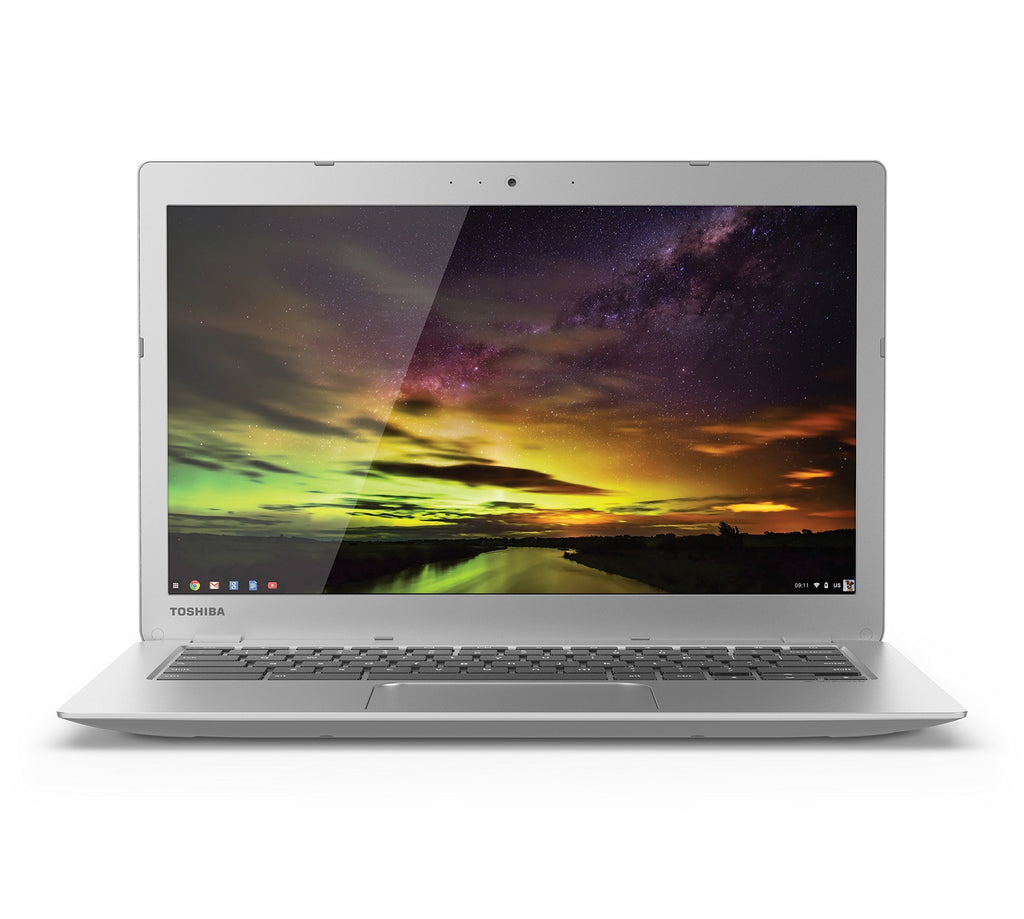 Toshiba CB35-B3330 13.3 Inch Chromebook (Intel Celeron, 2GB, 16GB SSD, Silver) (Certified Refurbished)