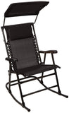 AmazonBasics Foldable Rocking Chair with Canopy - Black