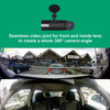 SOLIOM G1 380° Full Angle Car Dash Cam Dual 190°Ultra Wide Angle Front and Inside Cabin Full HD Dashboard Camera with Time Lapse, G-Sensor, Loop Recording,Parking Monitor, Motion Detect for Uber Taxi