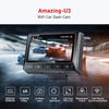 Oasser Dash Camera Car Dashcam FHD 2880-2160P 3.0inch LCD Dashboard Camera Recorder with GPS WiFi Parking Mode Support for Sony IMX335 Video Sensor 128G Max G-Sensor WDR Loop Recording