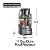 Hamilton Beach Professional Dicing Food Processor with 14-Cup BPA-Free Bowl (70825)