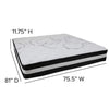 Flash Furniture Capri Comfortable Sleep 12 Inch Foam and Pocket Spring Mattress, King in a Box