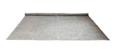 Creative Co-op Light Grey 8' x 10' Hand-Woven Cotton Chenille/Jute Rug, 8