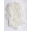 Creative Co-op White Mongolian Lamb Fur Rug