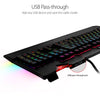 ASUS ROG Strix Flare (Cherry MX Red) Aura Sync RGB Mechanical Gaming Keyboard with Switches, Customizable Badge, USB Pass Through and Media Controls