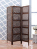 Artesia Carving Egg Jali Design Wooden Screen Room Divider Partition 4 Panel