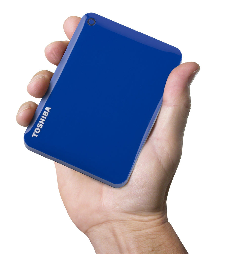 Toshiba Canvio Connect II 1TB Portable Hard Drive, Blue (HDTC810XL3A1)