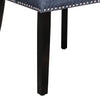 Ravenna Home Modern Dining Chair, 36 Inch Height, Denim Blue