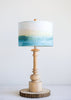 Creative Co-Op DA9104 Wood Table Lamp with Linen Print Shade