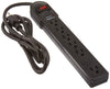 AmazonBasics 6-Outlet Surge Protector Power Cord Strip, 790 Joule, Black, 10-Pack