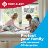 First Alert Dual-Power Plug-In Carbon Monoxide Detector with Battery Backup and Digital Display, 3-Pack,  CO615