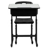 Flash Furniture Adjustable Height Student Desk and Chair with Black Pedestal Frame