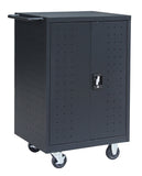 Pearington 18 Bay Tablet Charging Cart for iPad, Chromebooks and Laptop Computers - Store Up To 17 Inch Tablet or Laptop - Secure  Locking Storage