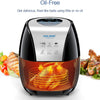 HOLSEM Digital Air Fryer with Rapid Air Circulation System, 3.4 QT Capacity, 1500W (LED Display) - Black/Stainless Steel