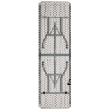 Flash Furniture 30''W x 96''L Bi-Fold Granite White Plastic Folding Table