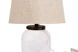 Creative Co-op Glass Fillable Table Lamp with Shade