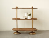 Creative Co-Op DA7283 Metal & Wood 3 Tier Shelf