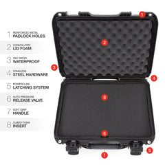Nanuk 923 Waterproof Hard Case with Foam Insert - Black