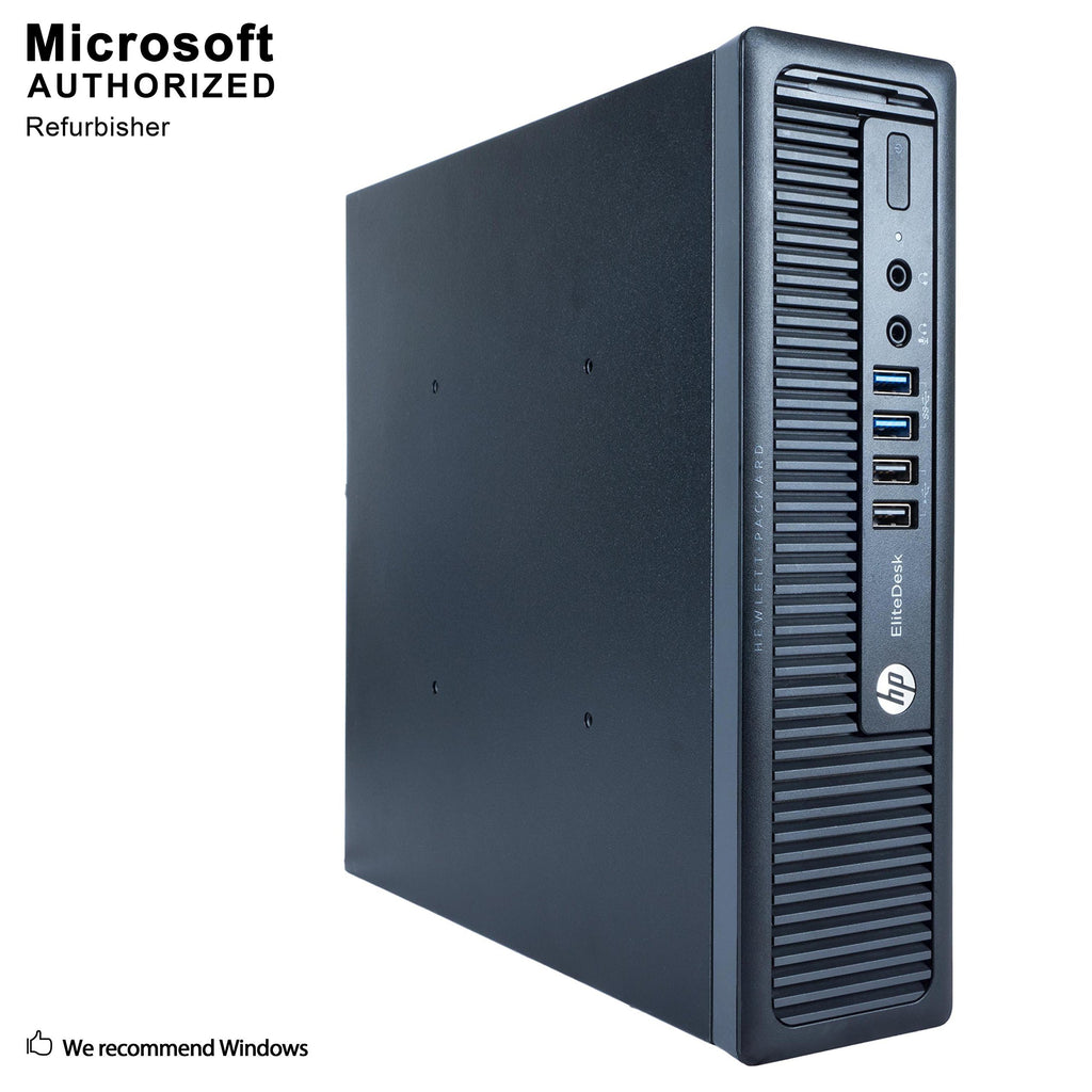 HP EliteDesk 800 G1 USFF Desktop Computer, Intel Core I5 4590S, Upto 3.7GHz, 8G DDR3, 512G SSD, WiFi, BT 4.0, VGA, DP, USB 3.0, Win 10 64 Bit-Multi-Language Supports EN/ES/FR(CI5)(Renewed)