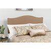 Flash Furniture Lexington Upholstered Full Size Headboard with Decorative Nail Trim in Camel Fabric